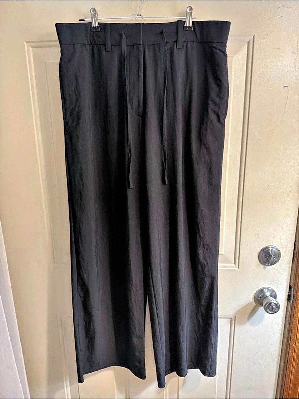 COS Drawstring Wide Leg Pants in Black Size 10